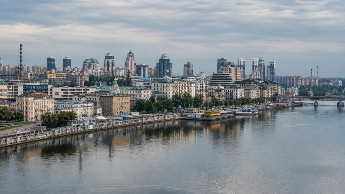 Панорама Києва над Дніпром
