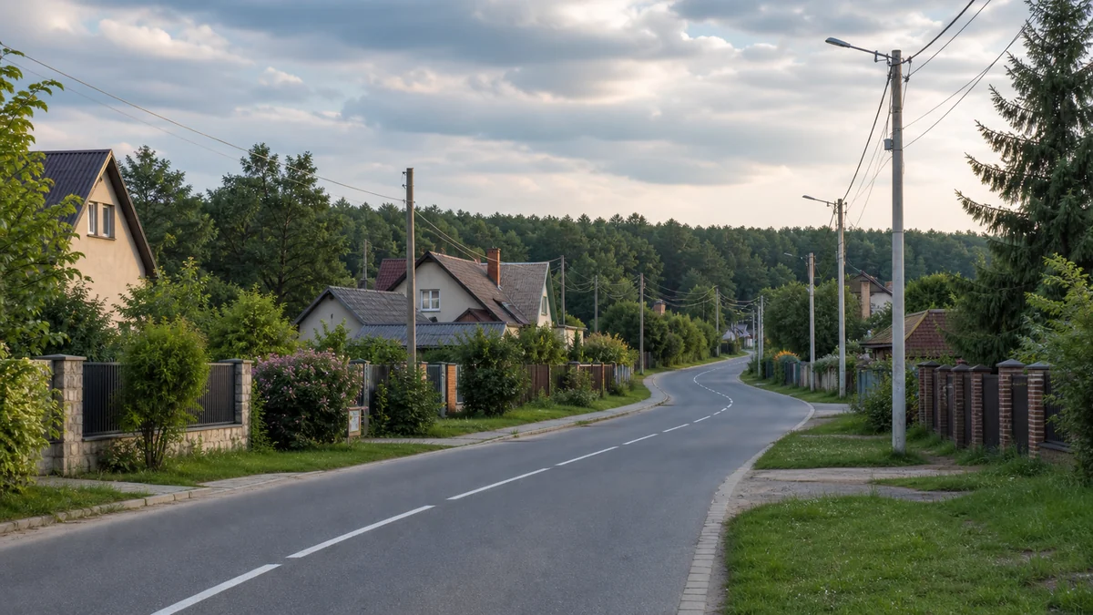 Панорамне зображення зони обслуговування поруч із Києвом